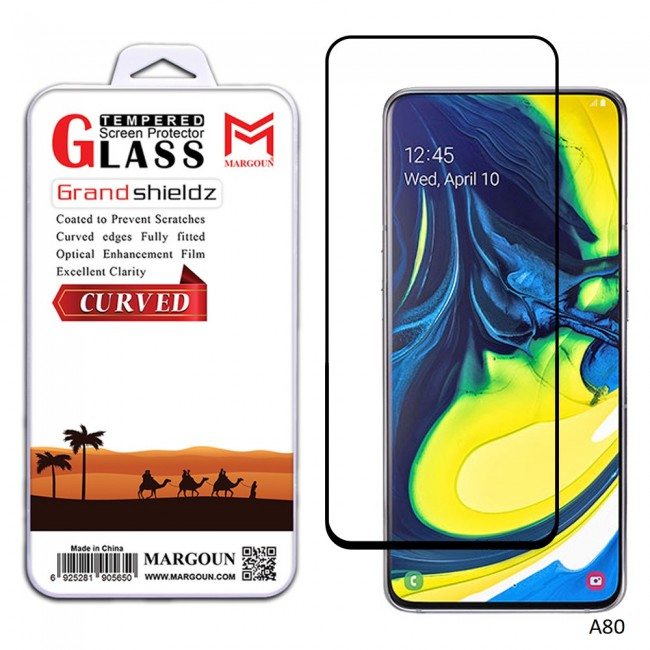Margoun 3D Curved Tempered Glass Screen Protector for Samsung Galaxy A Series ( A70 , A10 , A50 , A80 )