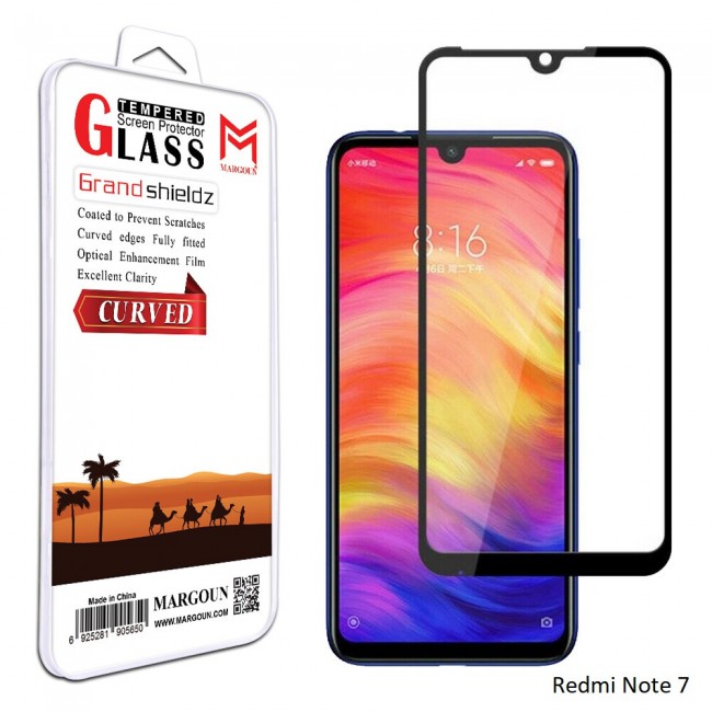 Margoun 3D Curved Tempered Glass Screen Protector for Xiaomi Phones ( Redmi Note 7 , Redmi Note 7 Full , Mi 9 , Redmi Go )