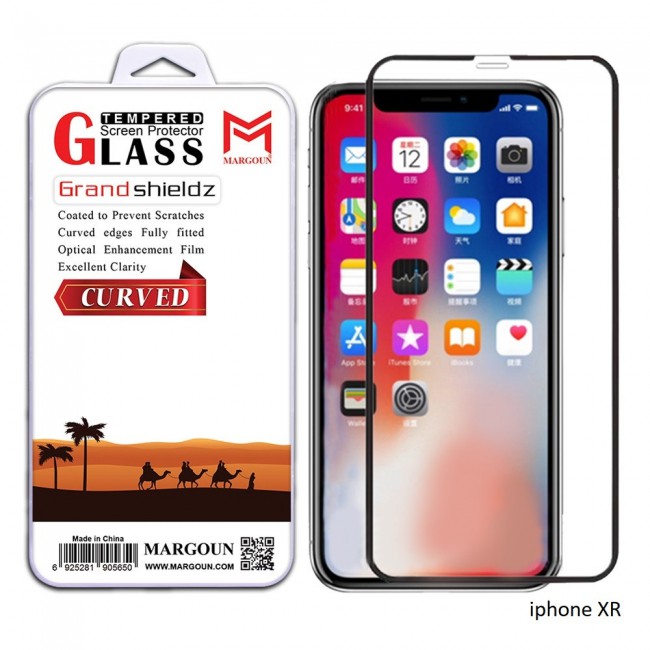 Margoun 3D Curved Tempered Glass Screen Protector for Apple Phones ( iphone X , XS , XS Max , XR )