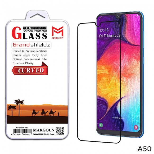 Margoun 3D Curved Tempered Glass Screen Protector for Samsung Galaxy A Series ( A70 , A10 , A50 , A80 )