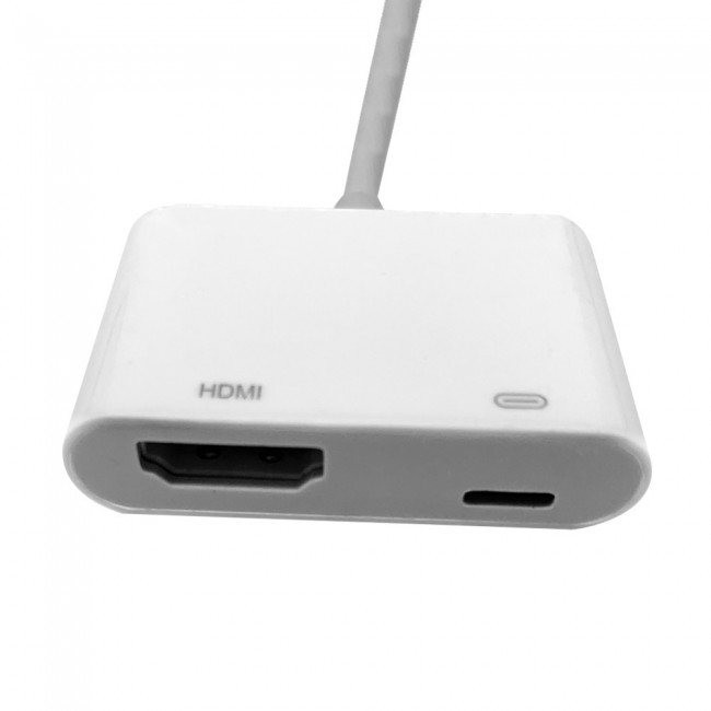 3 in 1 Digital VA Adapter for Lightning Type-C Micro USB Devices Margoun - White