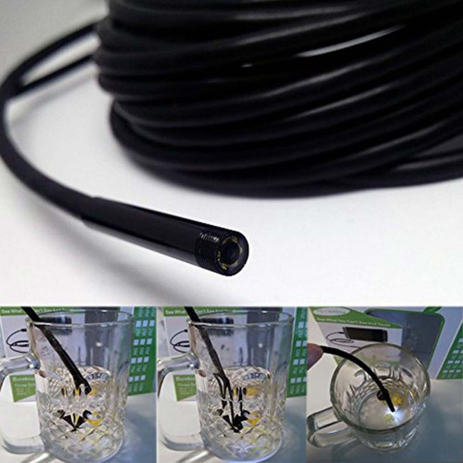 Margoun AN97 HD Waterproof Borescope Camera with LED Lights and Accessory for Android Phones