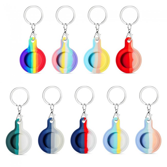 Margoun AirTag Silicone Key Ring for Apple AirTag - Multi05