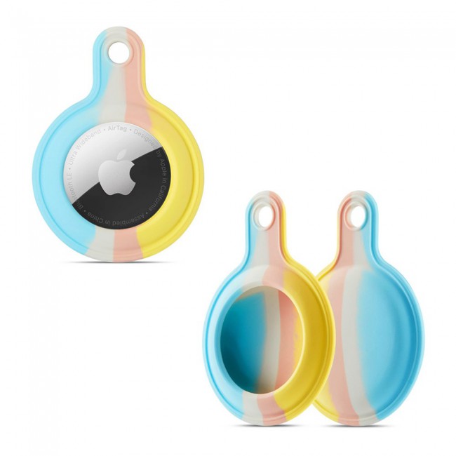Margoun AirTag Silicone Key Ring for Apple AirTag - Multi05