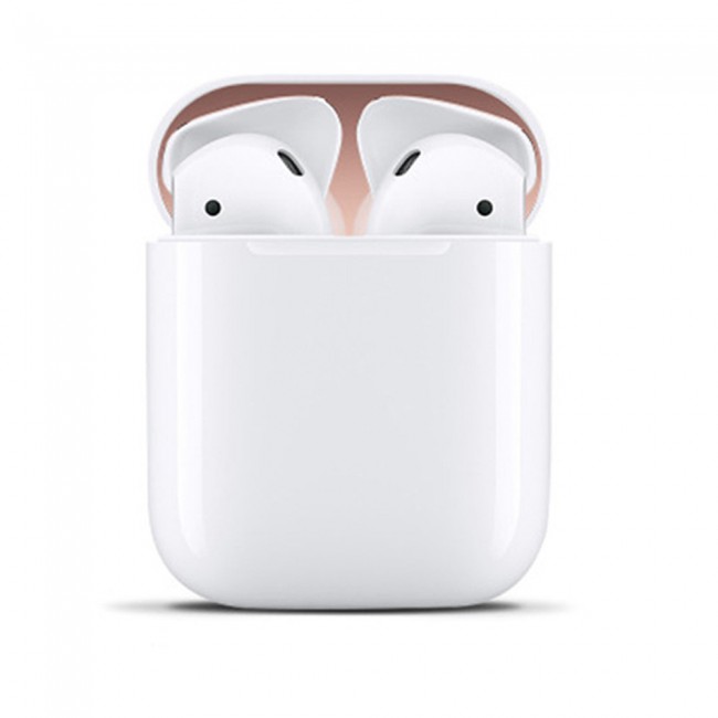 Margoun Airpods Metal Anti-Dust Sticker Guard – Black , Grey , Purple , Red , Rose Gold , Gold