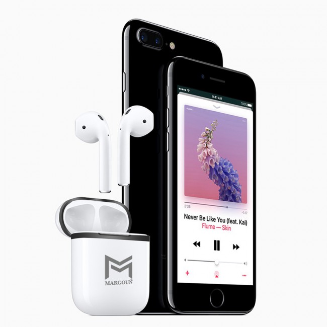 Margoun Apple AirPods Protective Hard Case Cover Shell with Strap Holder