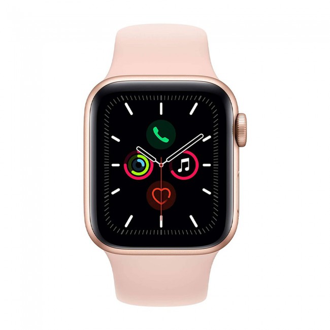 Margoun Apple Watch Series 6 GPS 44mm with Soft Silicone Band - Pink