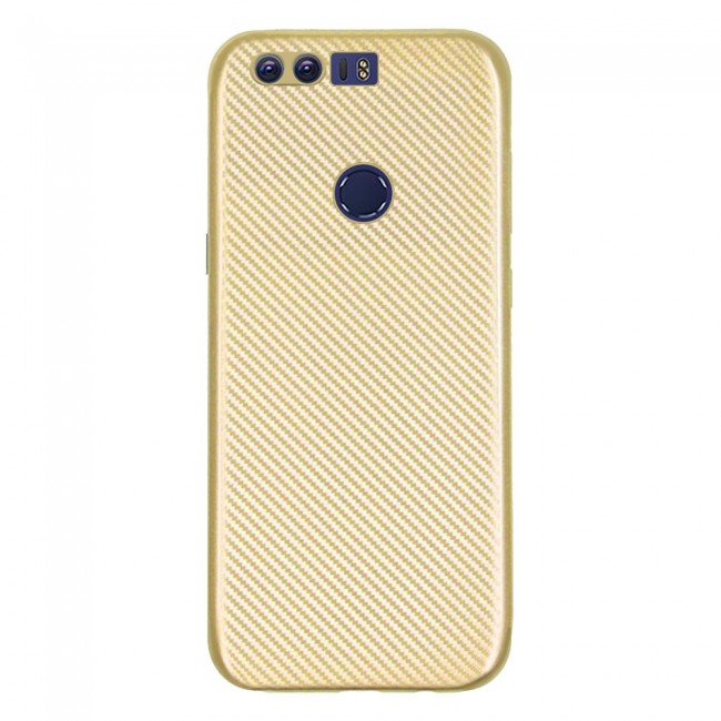 Margoun Carbon Fiber Protective Case Cover for Honor 8 – Gold
