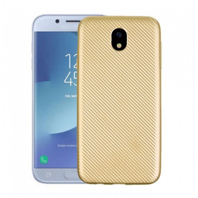 Margoun Carbon Fiber Protective Case Cover for Samsung Galaxy J5 Pro – Gold