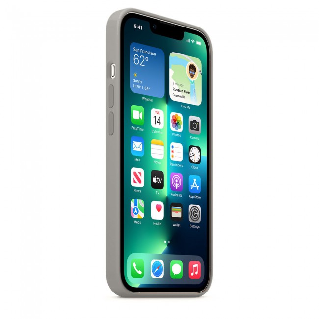 Margoun Silicone Case Cover for Apple iPhone 13 - Grey