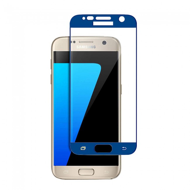 Margoun 3D Curved Screen Protector for Samsung Galaxy S7 - White , Gold , Blue