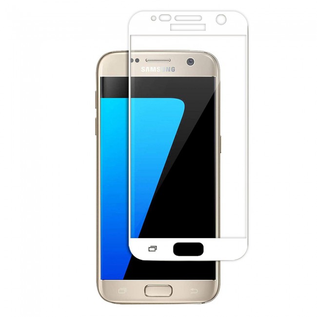 Margoun 3D Curved Screen Protector for Samsung Galaxy S7 - White , Gold , Blue
