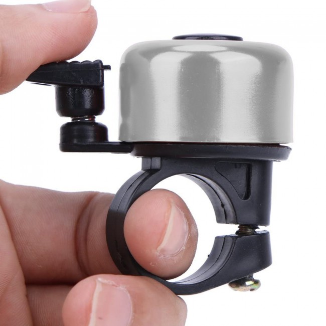 Margoun Cycle Bell Metal Handlebar Horn for Bicycle - Silver