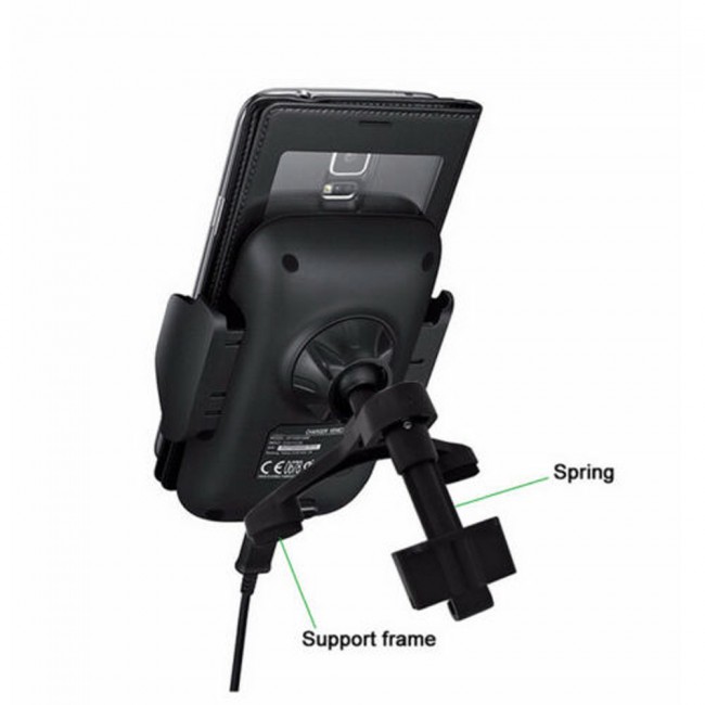 Margoun Fast Charging Car Charger Mount Phone Holder – Black