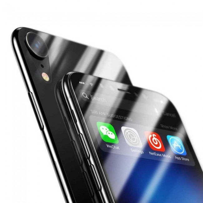 Margoun Front and Back Tempered Glass Screen Protector for Apple iphone XR ( 6.1 inch)