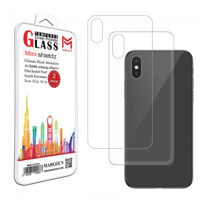 Margoun 2-Pack Back Tempered Glass Screen Protector for Apple iphone XS ( 5.8 inch)