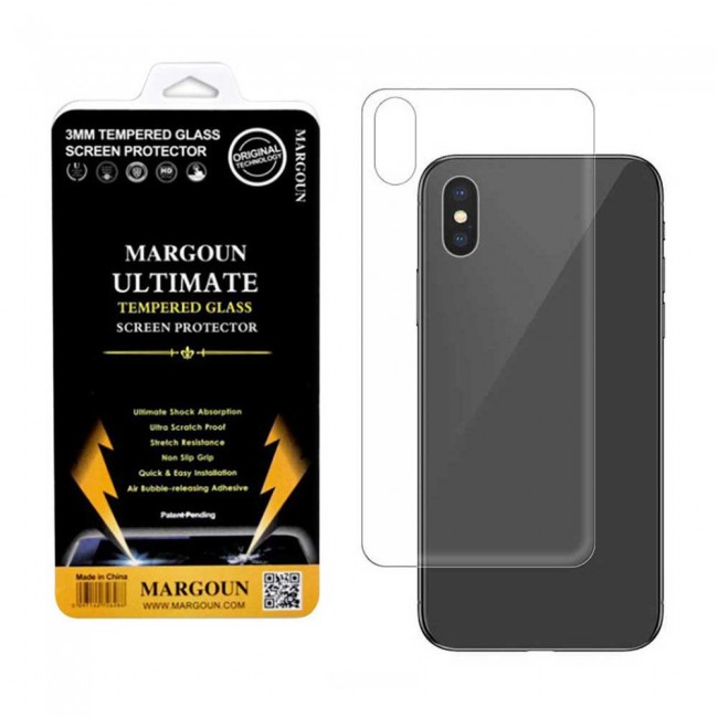 Margoun Back Tempered Glass Screen Protector for Apple iphone XS ( 5.8 inch)