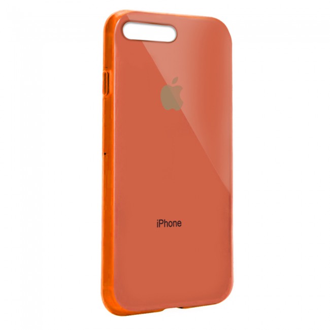 Margoun Glossy TPU Case Cover for Apple iphone 8 Plus - ( Red , Blue , Green , Purple , Gold , Beige , Cream , Yellow , Orange )