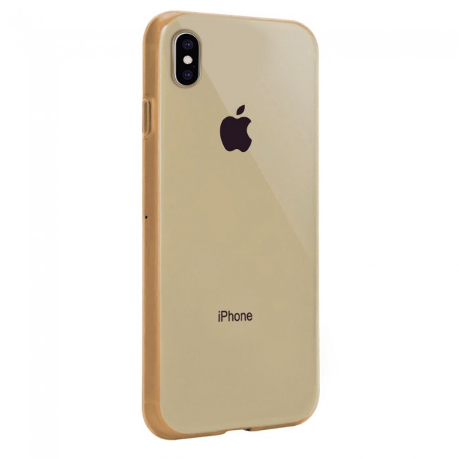 Margoun Glossy TPU Case Cover for Apple iphone  XS Max - ( Red , Blue , Green , Purple , Gold , Beige , Cream , Yellow , Orange )