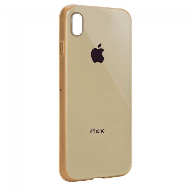 Margoun Glossy TPU Case Cover for Apple iphone  XS Max - ( Red , Blue , Green , Purple , Gold , Beige , Cream , Yellow , Orange )