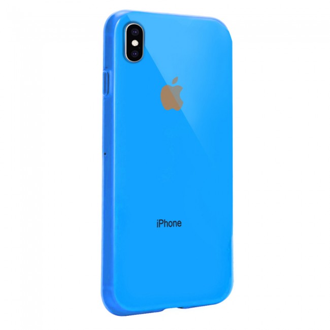 Margoun Glossy TPU Case Cover for Apple iphone  XS Max - ( Red , Blue , Green , Purple , Gold , Beige , Cream , Yellow , Orange )