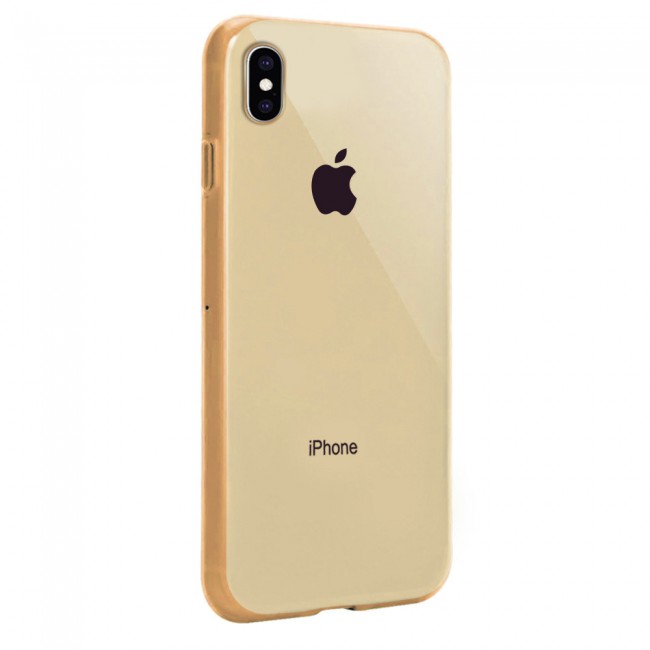 Margoun Glossy TPU Case Cover for Apple iphone  XS Max - ( Red , Blue , Green , Purple , Gold , Beige , Cream , Yellow , Orange )