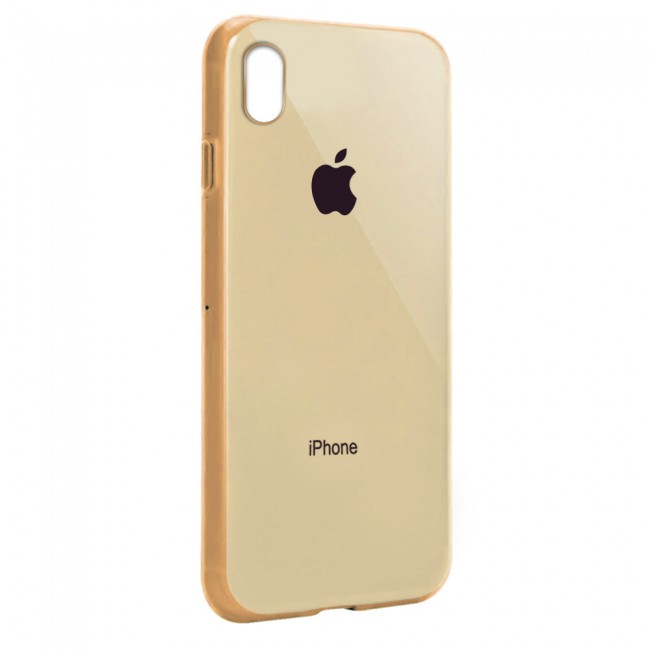 Margoun Glossy TPU Case Cover for Apple iphone  XS Max - ( Red , Blue , Green , Purple , Gold , Beige , Cream , Yellow , Orange )