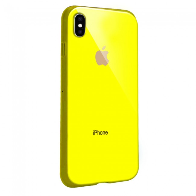 Margoun Glossy TPU Case Cover for Apple iphone  XS Max - ( Red , Blue , Green , Purple , Gold , Beige , Cream , Yellow , Orange )