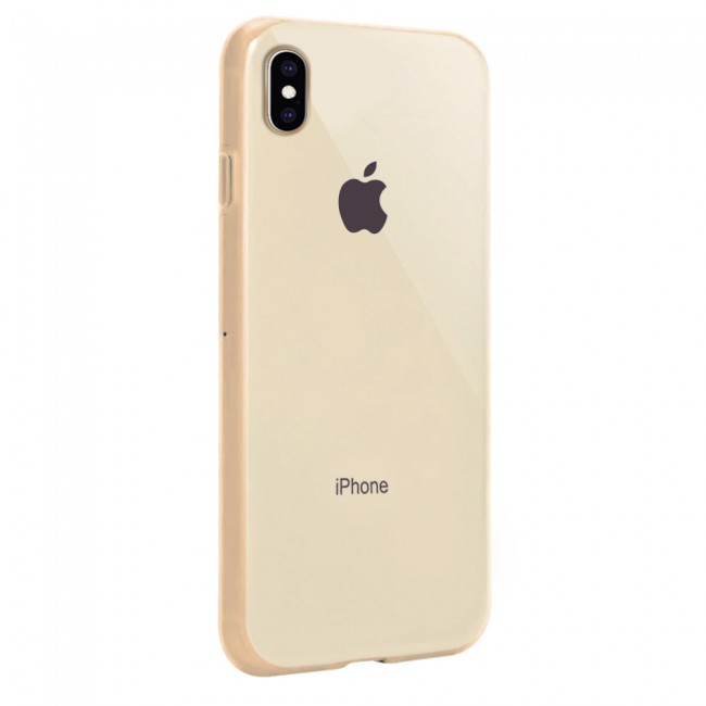 Margoun Glossy TPU Case Cover for Apple iphone  XS Max - ( Red , Blue , Green , Purple , Gold , Beige , Cream , Yellow , Orange )