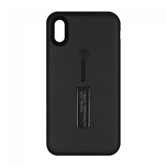 Margoun I Want Personality Not Trivial Strap Case Cover with Kickstand for Apple iphone XR – Black , Dark Blue , Red , Gold