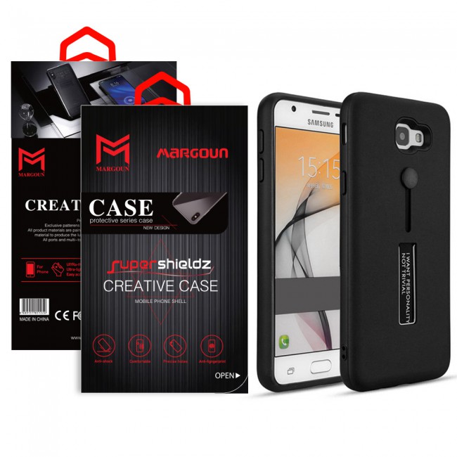 Margoun I Want Personality Not Trivial Strap Case Cover with Kickstand for Samsung Galaxy J5 Prime – Black , Dark Blue , Red , Gold