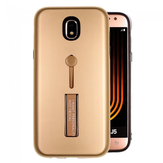 Margoun I Want Personality Not Trivial Strap Case Cover with Kickstand for Samsung Galaxy J5 Pro – Black , Dark Blue , Red , Gold