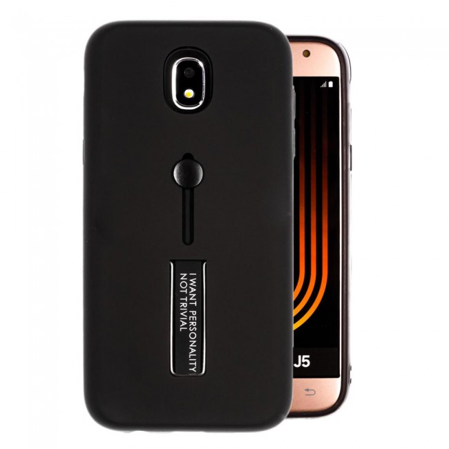 Margoun I Want Personality Not Trivial Strap Case Cover with Kickstand for Samsung Galaxy J5 Pro – Black , Dark Blue , Red , Gold