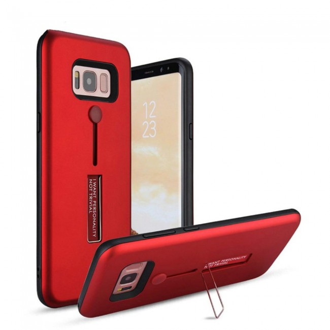 Margoun I Want Personality Not Trivial Strap Case Cover with Kickstand for Samsung Galaxy J7 Core – Black , Dark Blue , Red , Gold