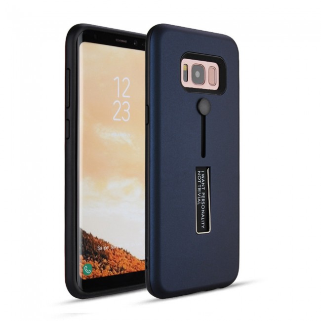 Margoun I Want Personality Not Trivial Strap Case Cover with Kickstand for Samsung Galaxy J7 Core – Black , Dark Blue , Red , Gold