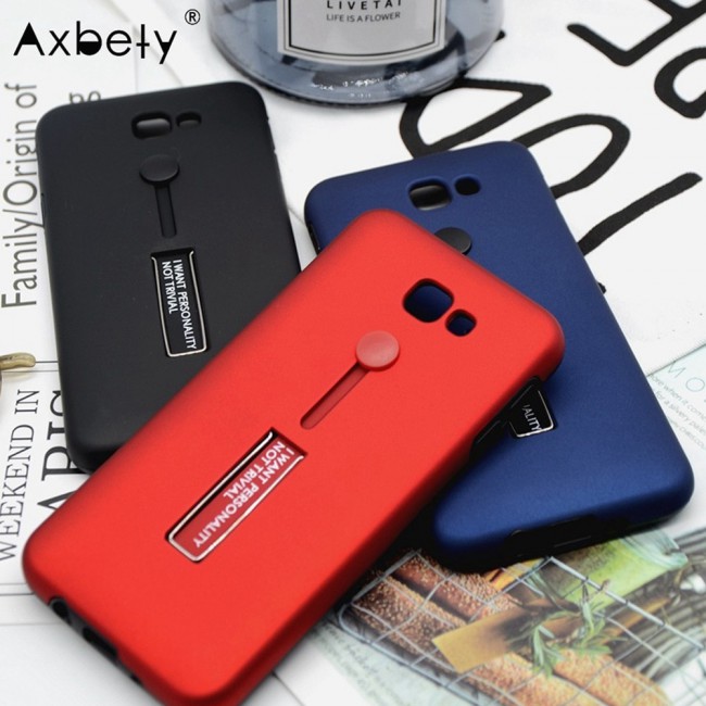 Margoun I Want Personality Not Trivial Strap Case Cover with Kickstand for Samsung Galaxy J7 Prime – Black , Dark Blue , Red , Gold