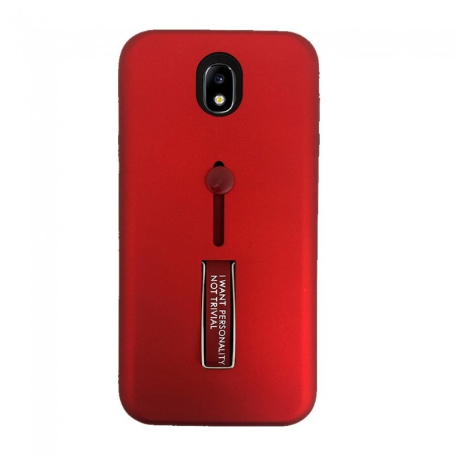 Margoun I Want Personality Not Trivial Strap Case Cover with Kickstand for Samsung Galaxy J7 Pro – Black , Dark Blue , Red , Gold
