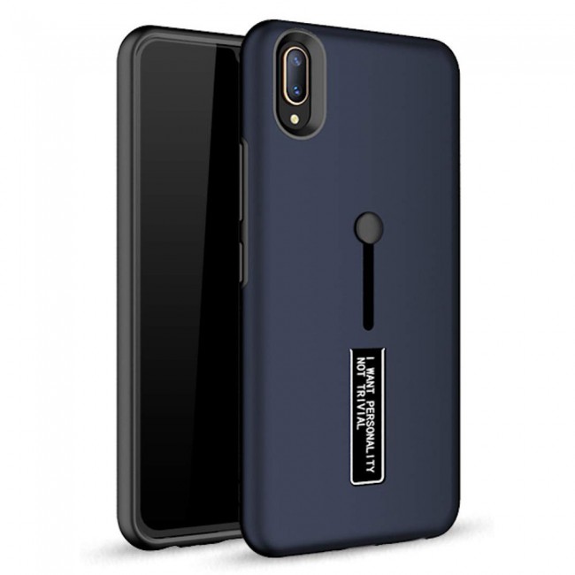 Margoun I Want Personality Not Trivial Strap Case Cover with Kickstand for Samsung Galaxy M10 – Black , Dark Blue , Red , Gold