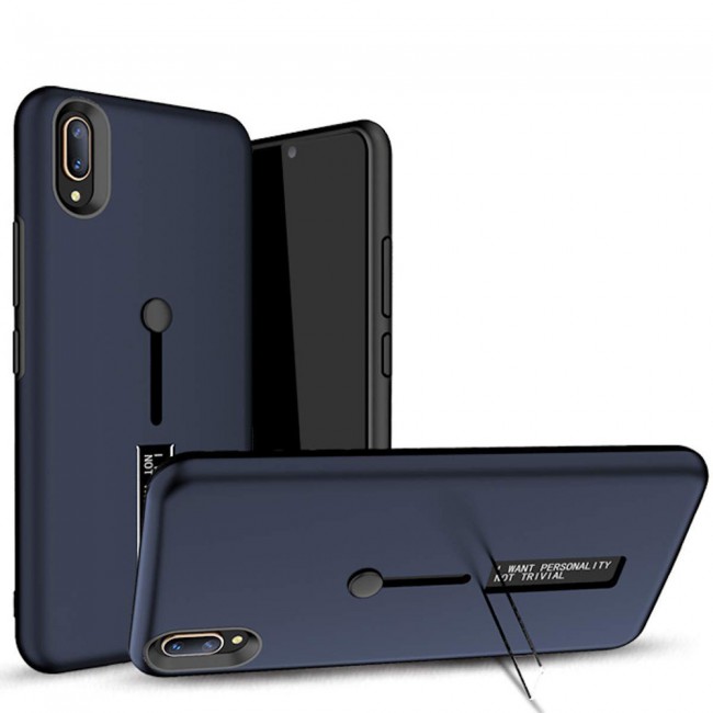 Margoun I Want Personality Not Trivial Strap Case Cover with Kickstand for Samsung Galaxy M10 – Black , Dark Blue , Red , Gold