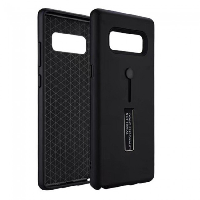 Margoun I Want Personality Not Trivial Strap Case Cover with Kickstand for Samsung Galaxy Note 8 – Black , Dark Blue , Red , Gold