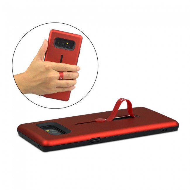 Margoun I Want Personality Not Trivial Strap Case Cover with Kickstand for Samsung Galaxy Note 8 – Black , Dark Blue , Red , Gold