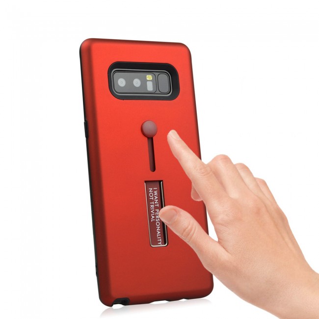 Margoun I Want Personality Not Trivial Strap Case Cover with Kickstand for Samsung Galaxy Note 8 – Black , Dark Blue , Red , Gold