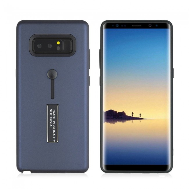 Margoun I Want Personality Not Trivial Strap Case Cover with Kickstand for Samsung Galaxy Note 8 – Black , Dark Blue , Red , Gold
