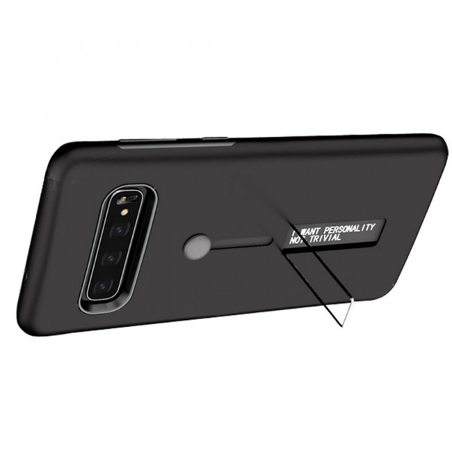 Margoun I Want Personality Not Trivial Strap Case Cover with Kickstand for Samsung Galaxy S10 – Black , Dark Blue , Red , Gold