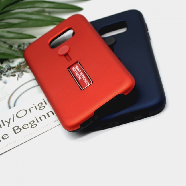 Margoun I Want Personality Not Trivial Strap Case Cover with Kickstand for Samsung Galaxy S7 Edge – Black , Dark Blue , Red , Gold