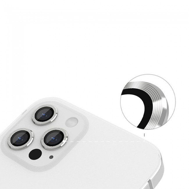 Margoun 3PCS Lens Protector Tempered Glass for iPhone 13 Pro iPhone 13 Pro Max – Silver