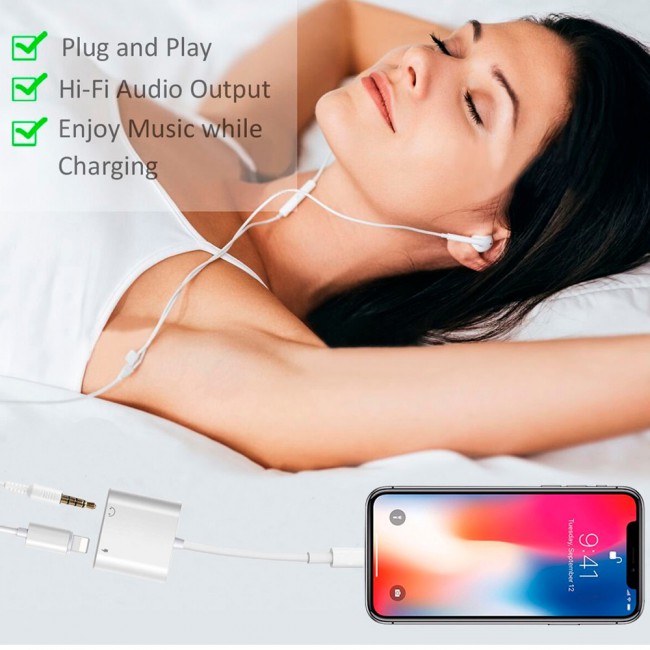 Margoun Lightning to 3.5mm Audio Jack Adapter for iPhone