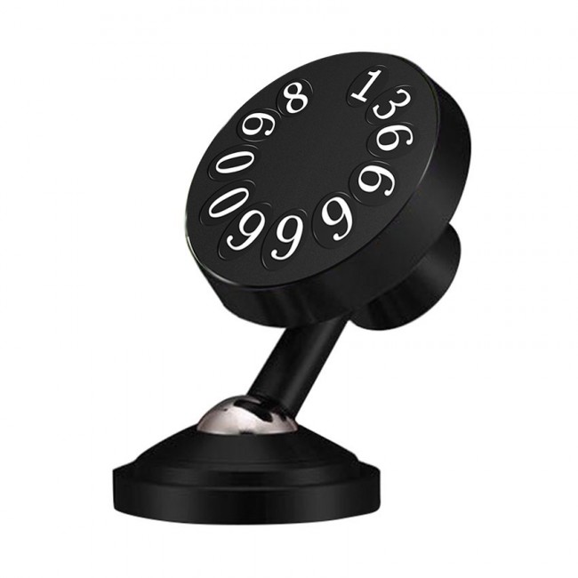Margoun Magnetic Car Mount Phone Holder with Parking Number Display in ( Black , Red )