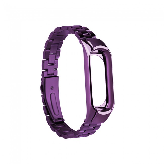 Xiaomi Mi Band 3 Replacement Band 3 Pack - Silver-Rose Gold-Purple