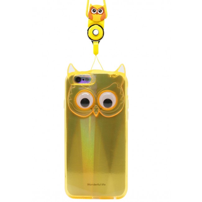 Margoun Tempered Back Cover Owl Series for Apple iPhone 6 and 6S - Yellow